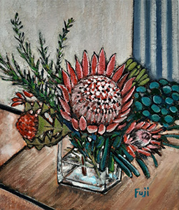 Protea In Vase